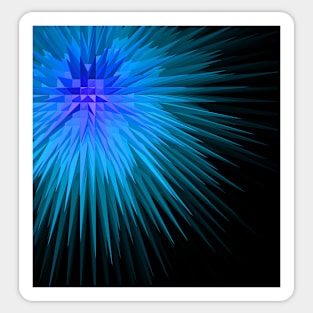 Abstract blue solar Sticker